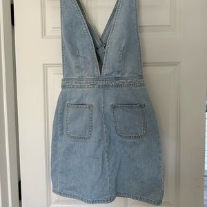 BDG UO denim overall mini dress